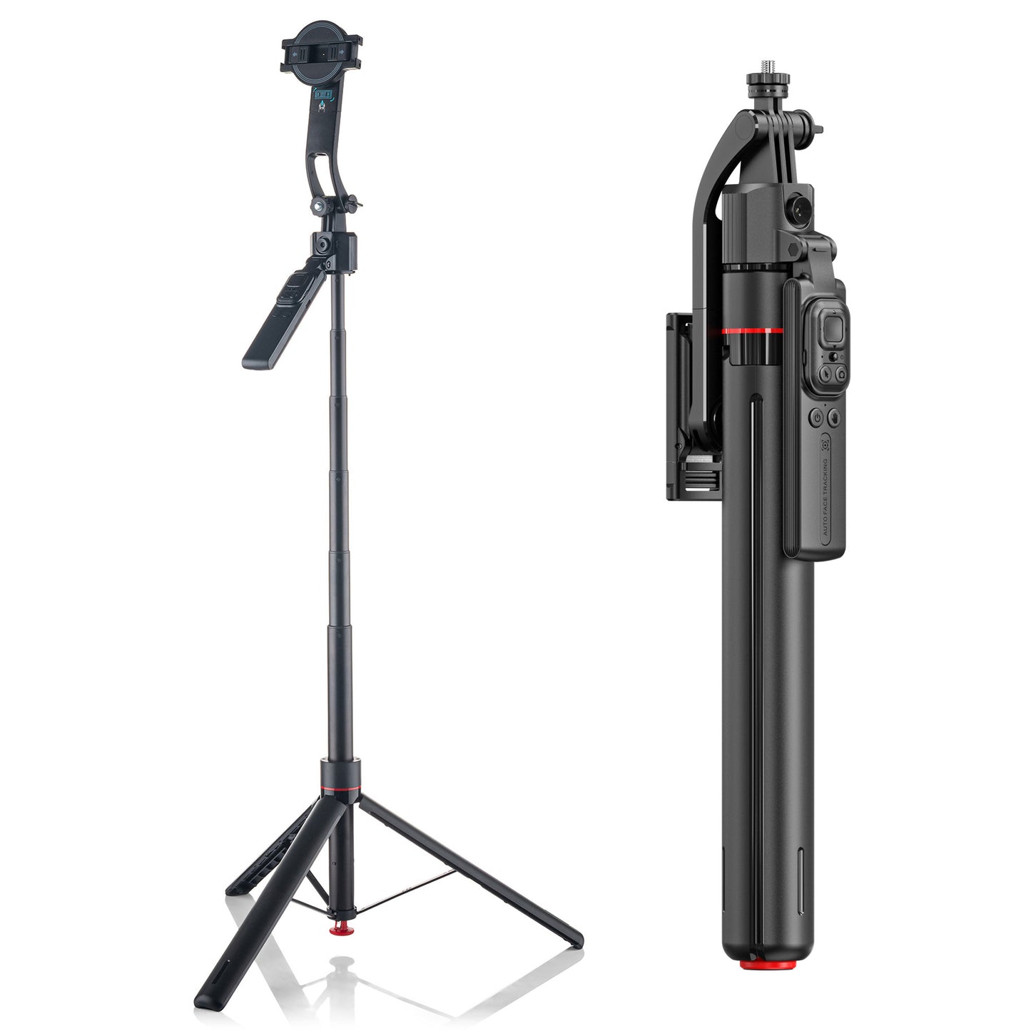 MOJOGEAR TS4 Tracking statief met selfiestick - MagSafe & Klem - Selfiesticks