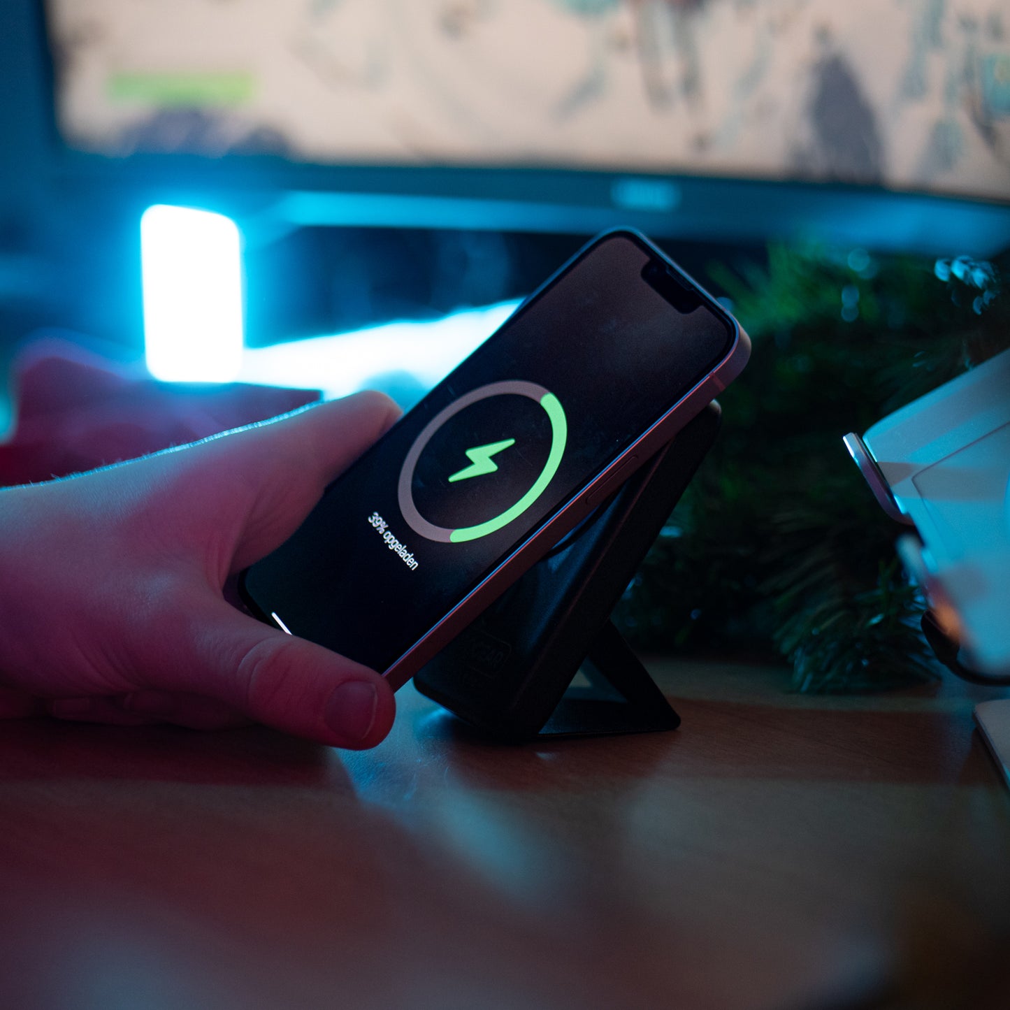 MOJOGEAR Wireless MagSafe powerbank 10.000 mAh - Zwart - Powerbanks