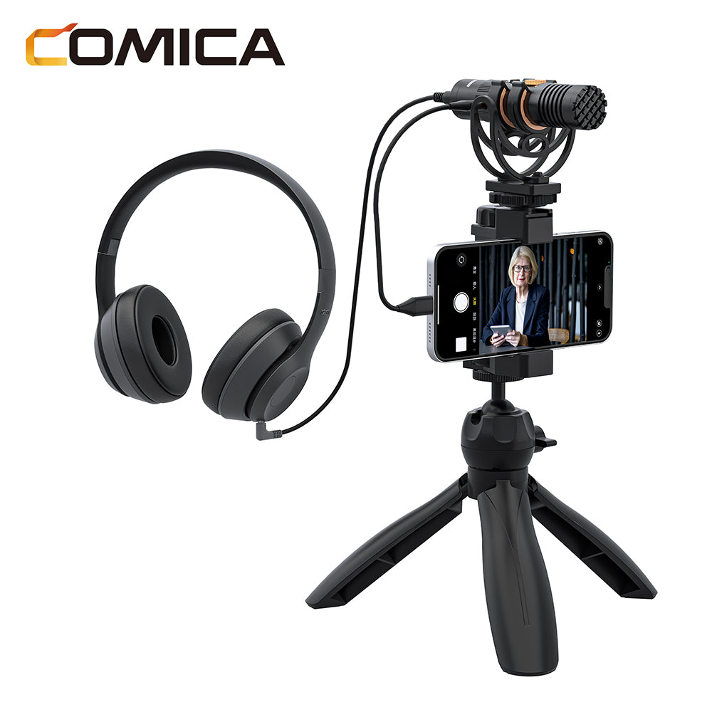 Comica VM10 Pro compacte microfoon voor telefoon en camera - met 3.5mm en USB-C - Obsolete