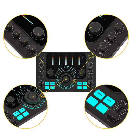 7RYMS Podcast Kit Solo - Caster, microfoon, koptelefoon -