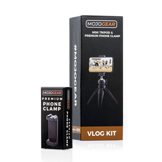 Mini-statief vlog KIT: tafelstatief & premium telefoonhouder - Ministatieven