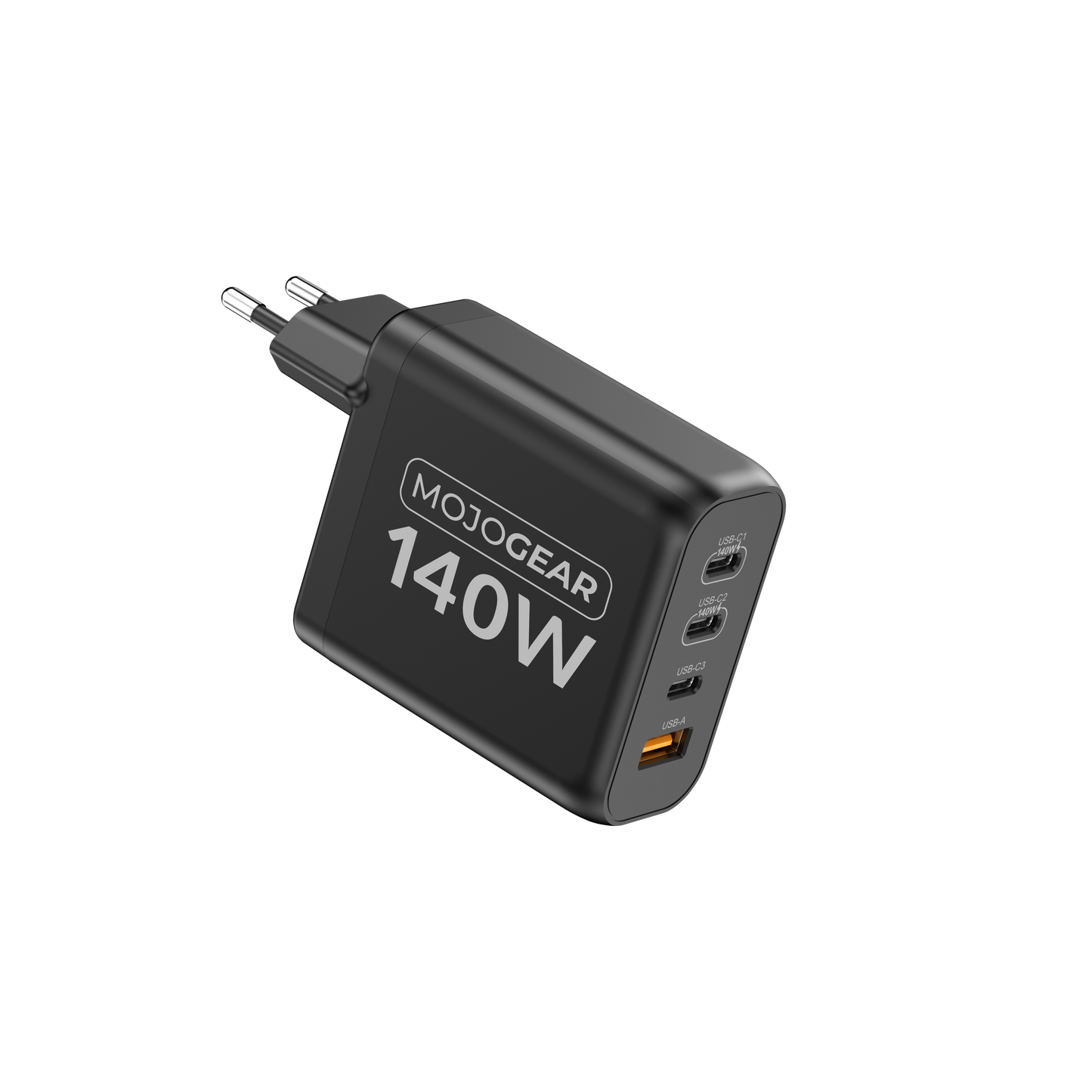 MOJOGEAR CHARGE+ 140 Watt oplader met USB naar USB-C kabel 1,5 meter | Geschikt voor Samsung/iPhone 15/16