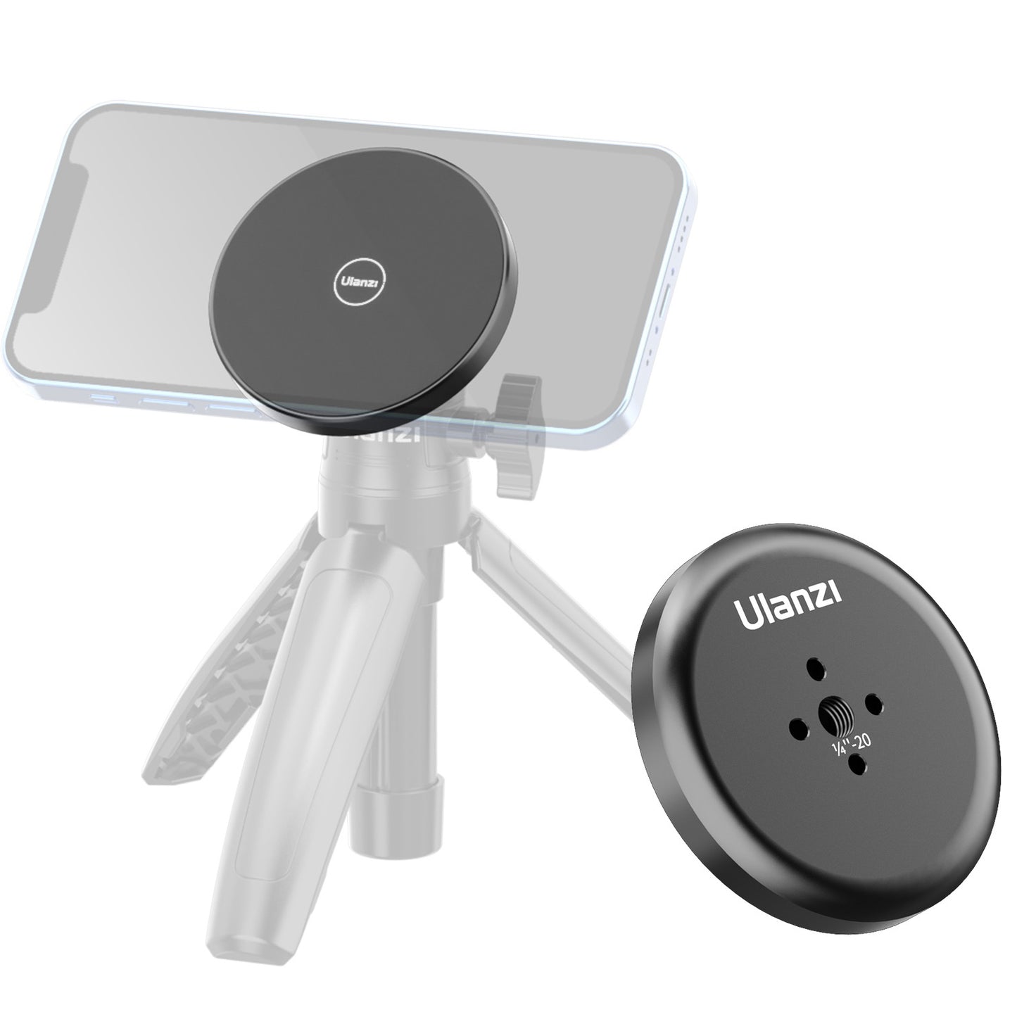 Ulanzi U-R101 magnetische Magsafe mount voor statief – Met 1/4 inch schroefgat - Telefoonhouders