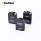 Comica BoomX-D D2 wireless microphone set with 2 transmitter and receiver for camera and smartphone