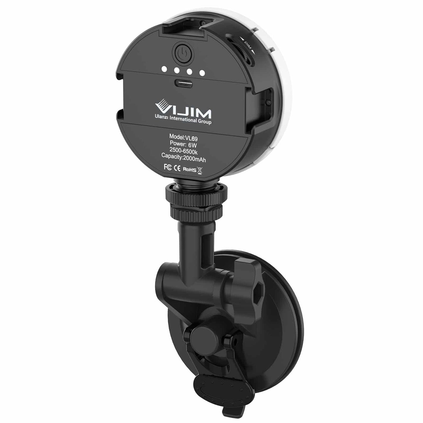 VIJIM VL69 for video calls - with suction cup for laptop / computer / monitor