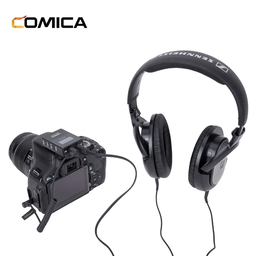 Comica BoomX-D D2 draadloze microfoon-set met 2 zender en ontvanger voor camera en smartphone - Draadloze microfoons