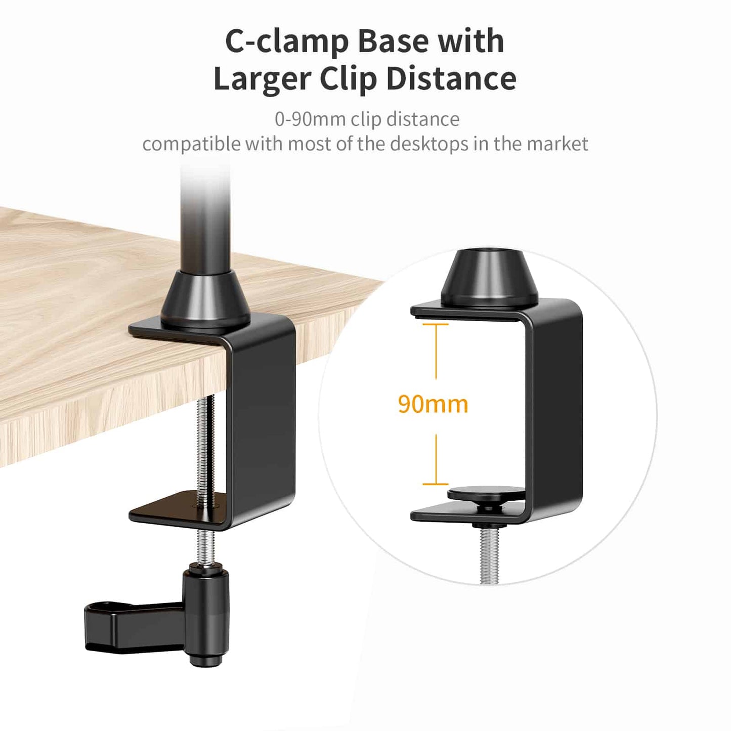 VIJIM LS21 Live Broadcast Stand with microphone arm