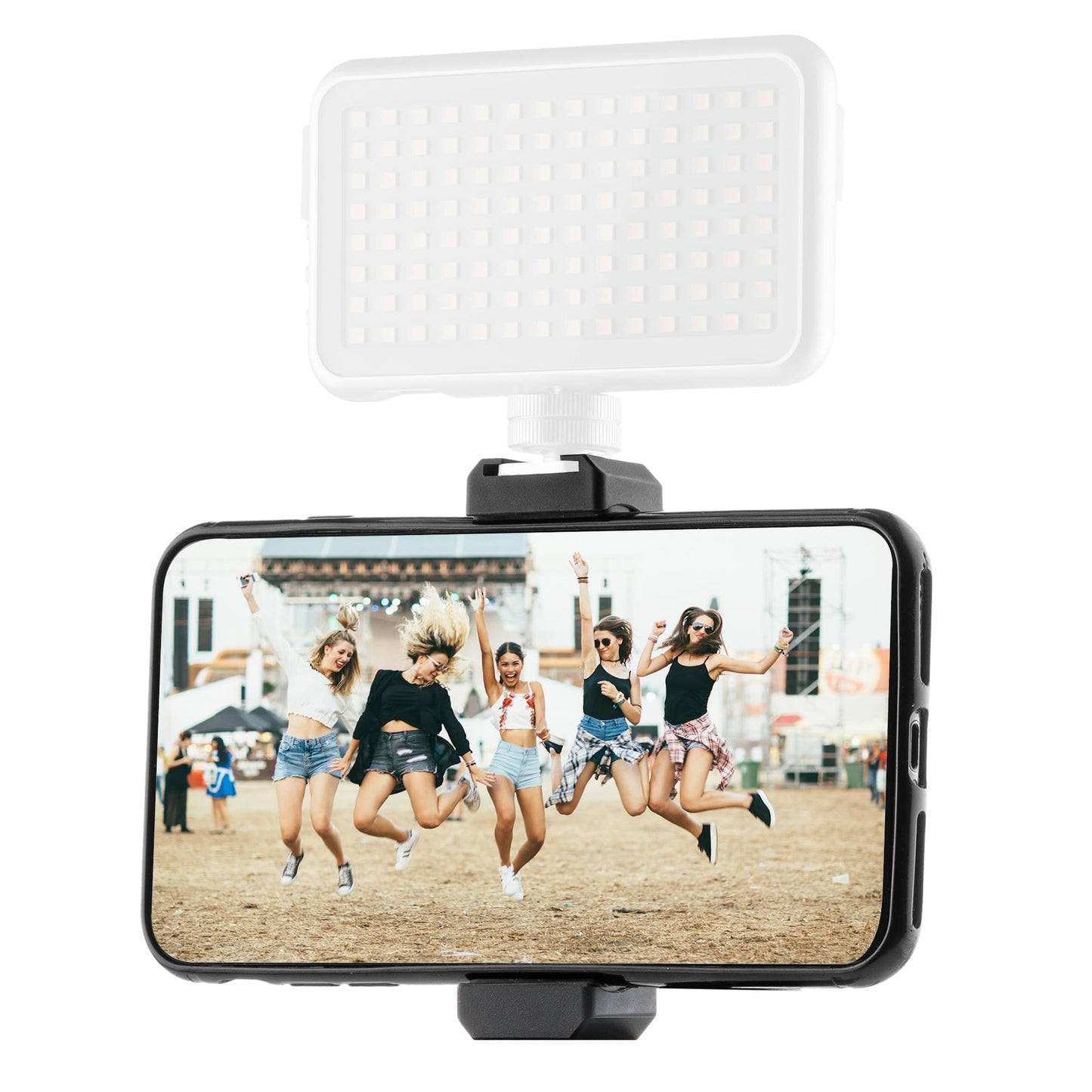MOJOGEAR 140cm Camera en Telefoon Statief met Premium Telefoonhouder - Grote statieven