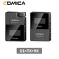 Comica BoomX-D D1 wireless microphone set with 1 transmitter and receiver for camera and smartphone