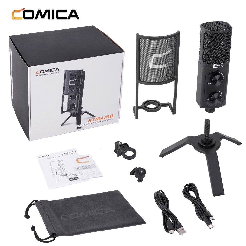 Comica STM-USB microfoon voor streaming, studio en podcast - Obsolete