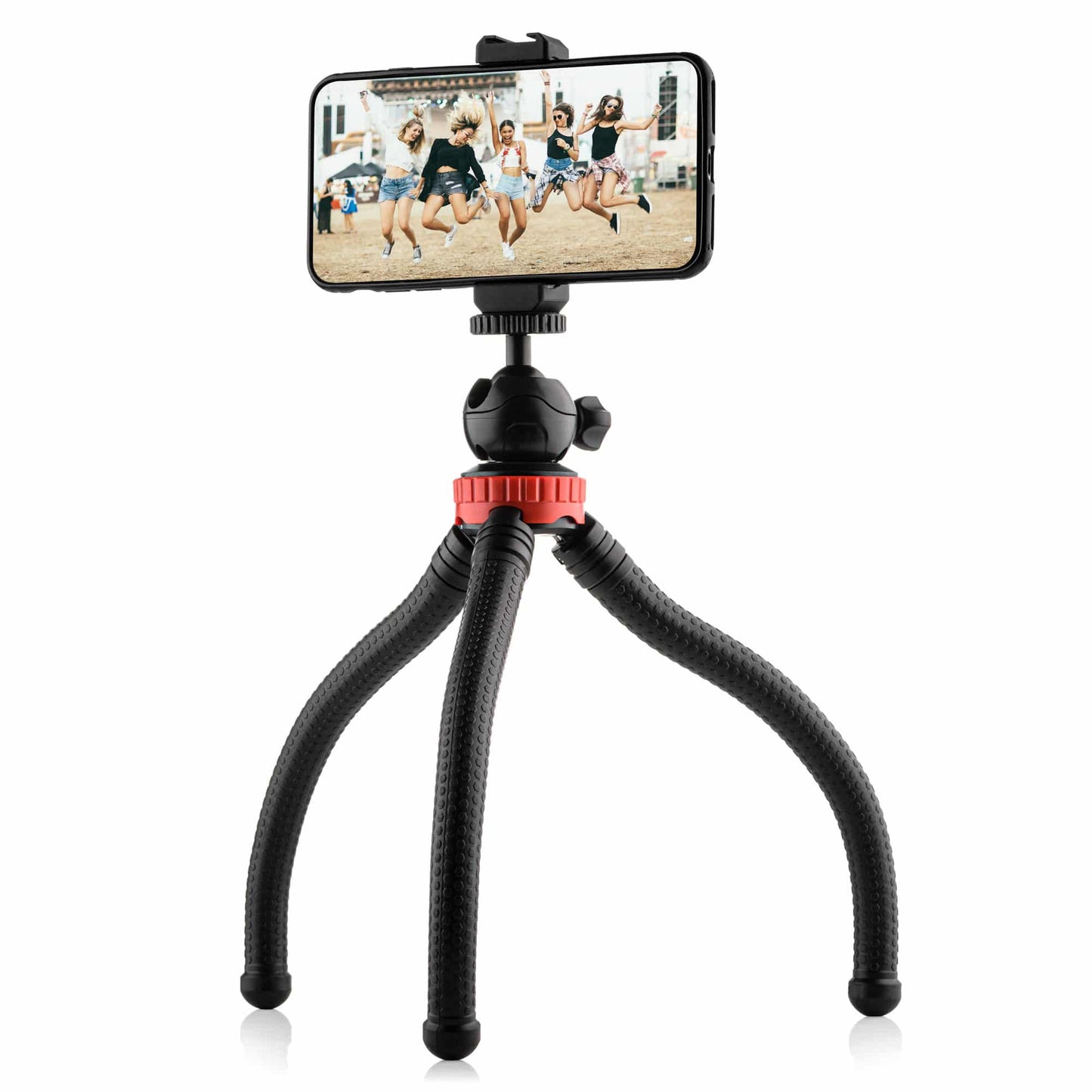 MOJOGEAR Flexibel statief XL met extra stevige poten - voor Smartphone en Camera - Flexibele statieven