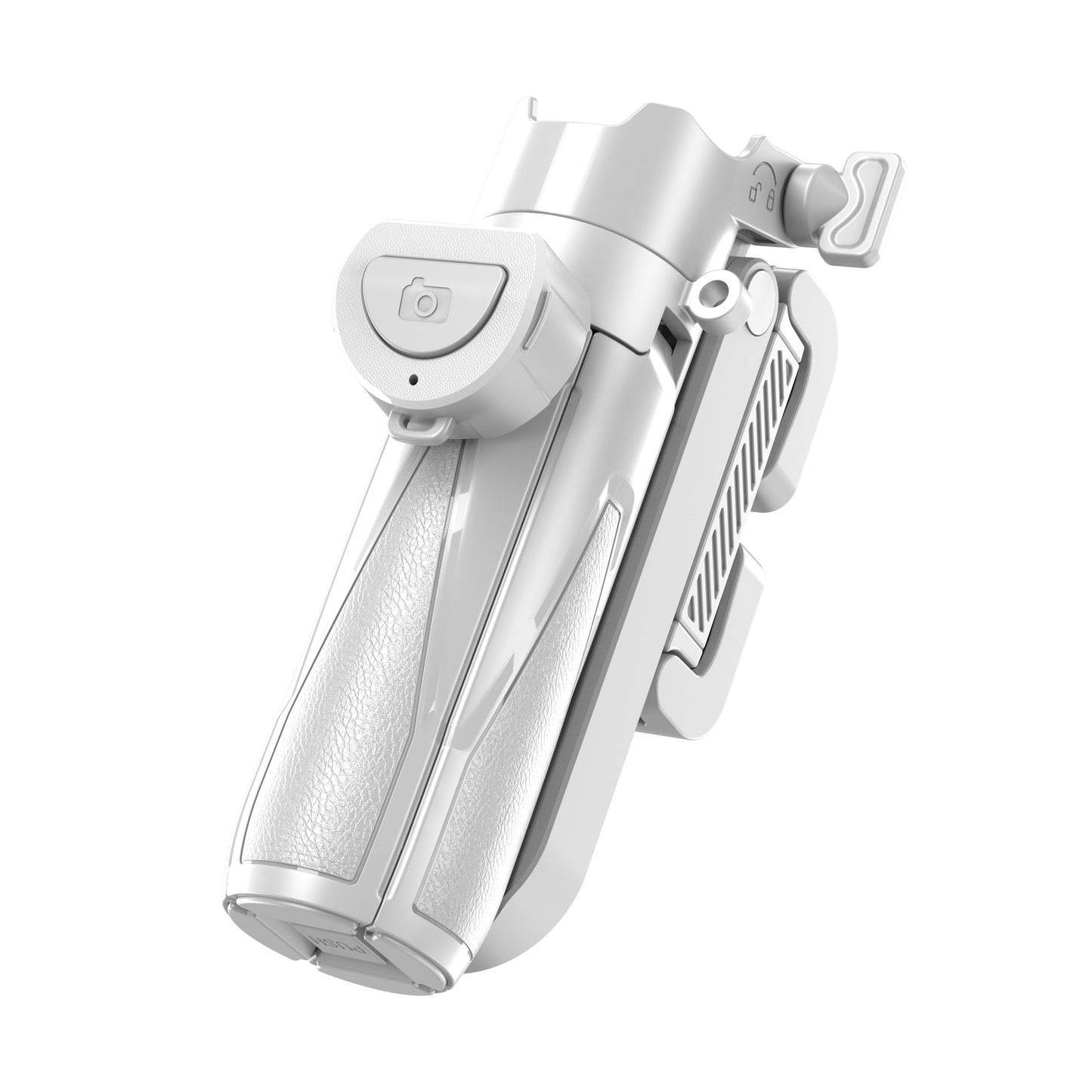 MOJOGEAR TS2 6-in-1 Mini Selfie Stick Tripod & Grip for Phone Magnetic - White
