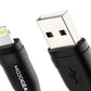 5x MOJOGEAR Apple Lightning naar USB kabel Extra Sterk [VOORDEELVERPAKKING] - Telefoonkabels