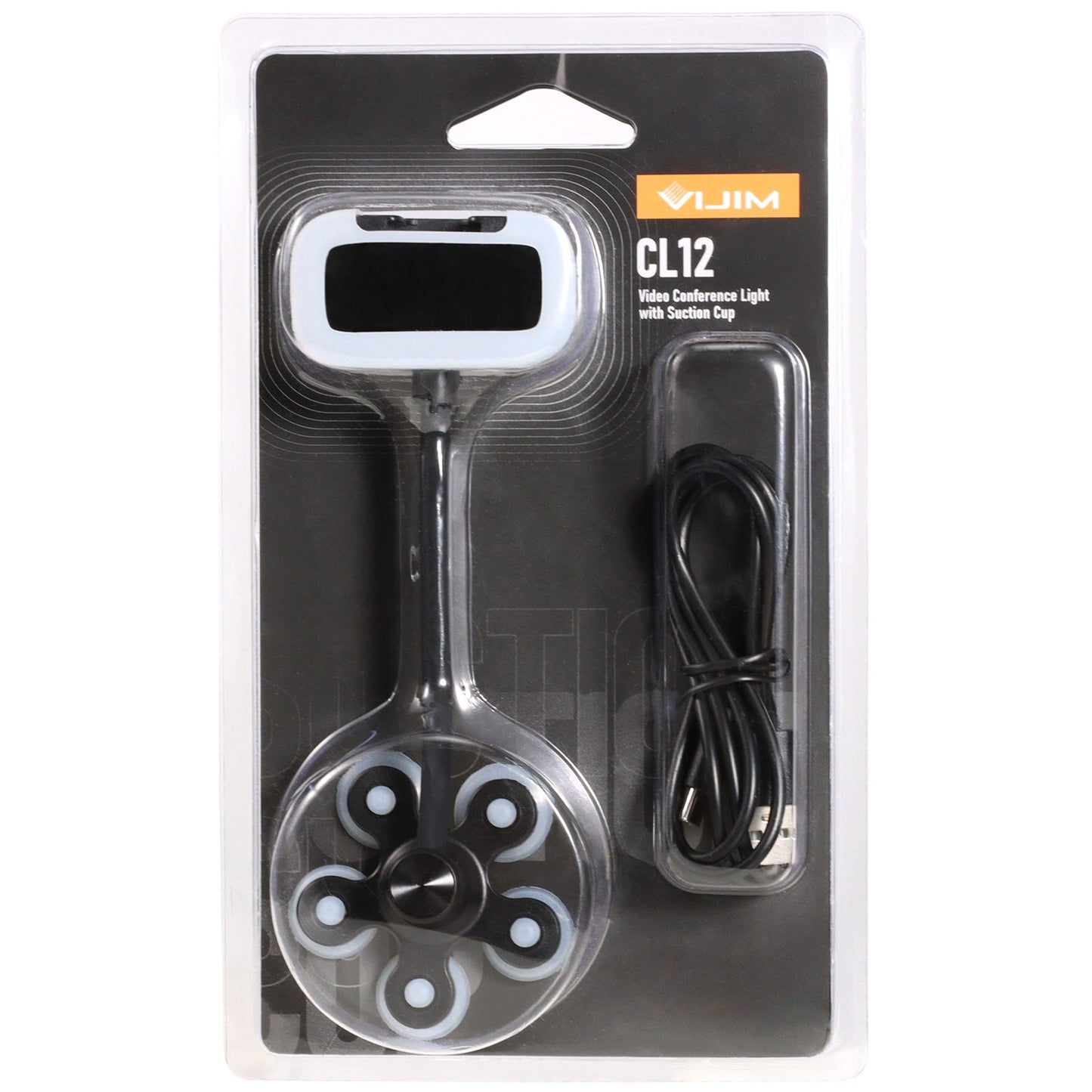 VIJIM CL12 Mini Video Light with Suction Mount for Video Calling