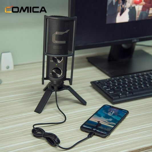 Comica STM-USB microfoon voor streaming, studio en podcast - Obsolete