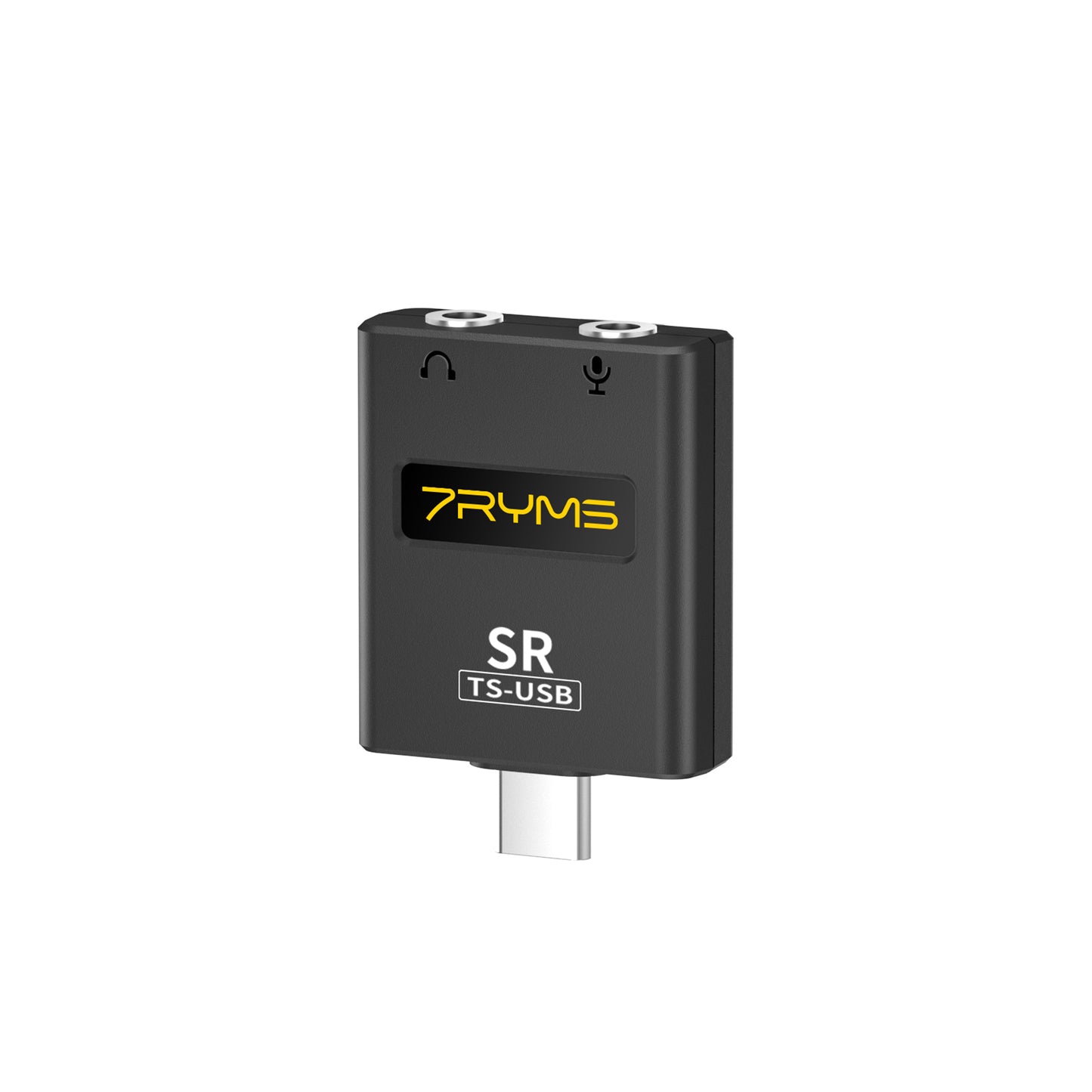 7RYMS SR TS USB Audio Adapter / External Sound Card - USB-C to 2x 3.5mm jack