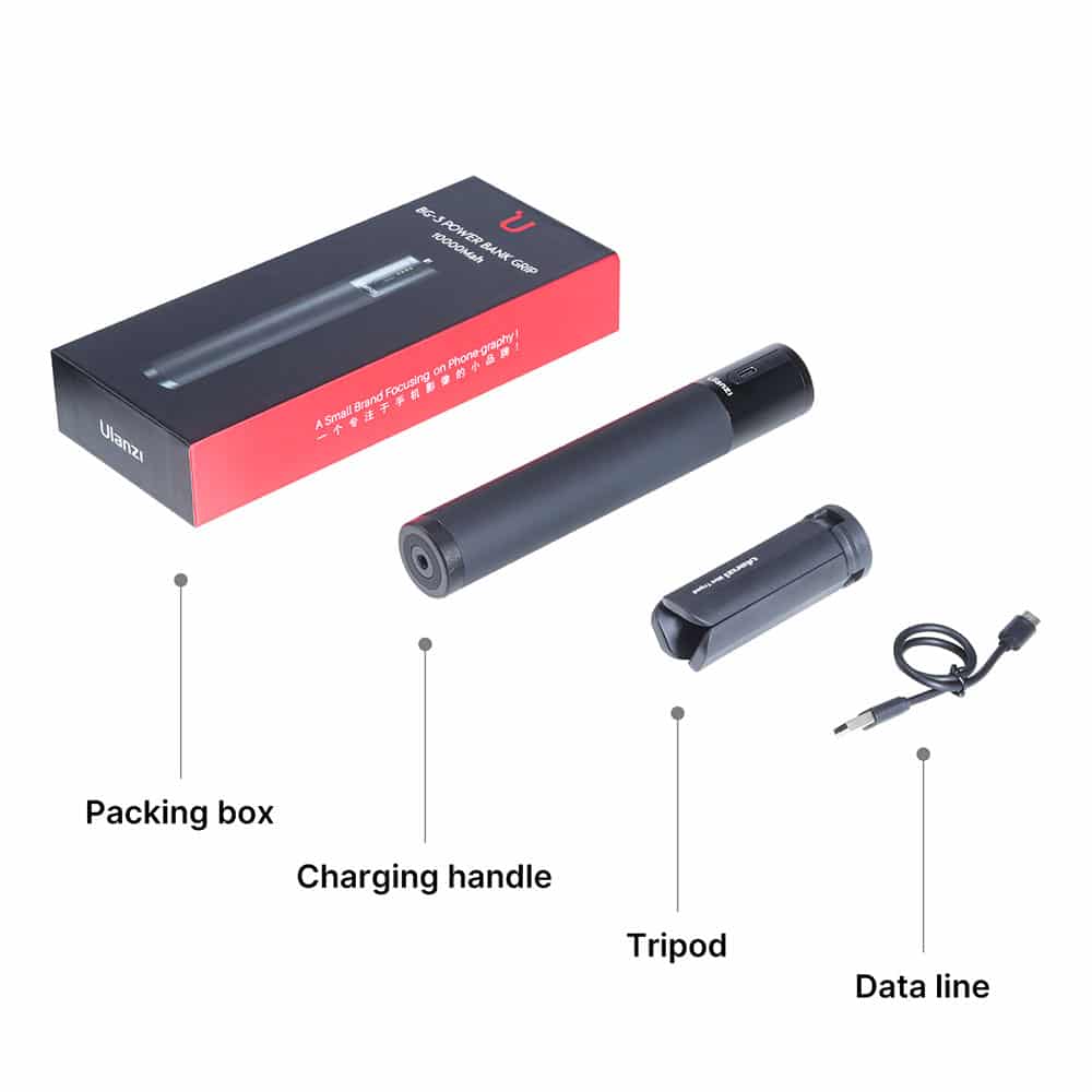 Ulanzi BG-3 powerbank grip 10.000 mAh (met statiefje) - Powerbanks