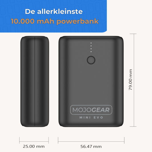 MOJOGEAR MINI EVO 10.000 mAh powerbank 22.5W - Powerbanks