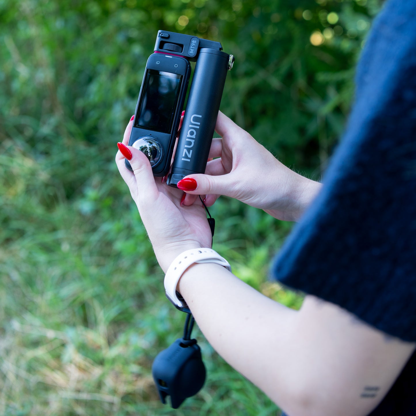 Ulanzi MT98 Opvouwbare Invisible Selfiestick voor Insta360 - Selfiesticks