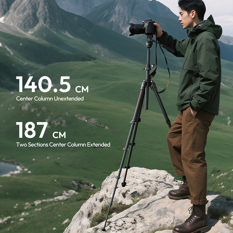 Ulanzi GlideGo JJ06 Video Tripod Carbon - Black