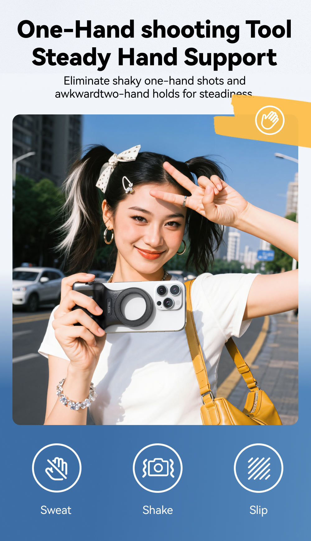 Telesin Fun Shot Magnetic Grip 2 - Black