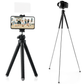 MOJOGEAR tripod with telescopic legs up to 110cm for Smartphone and Camera - with premium phone holder