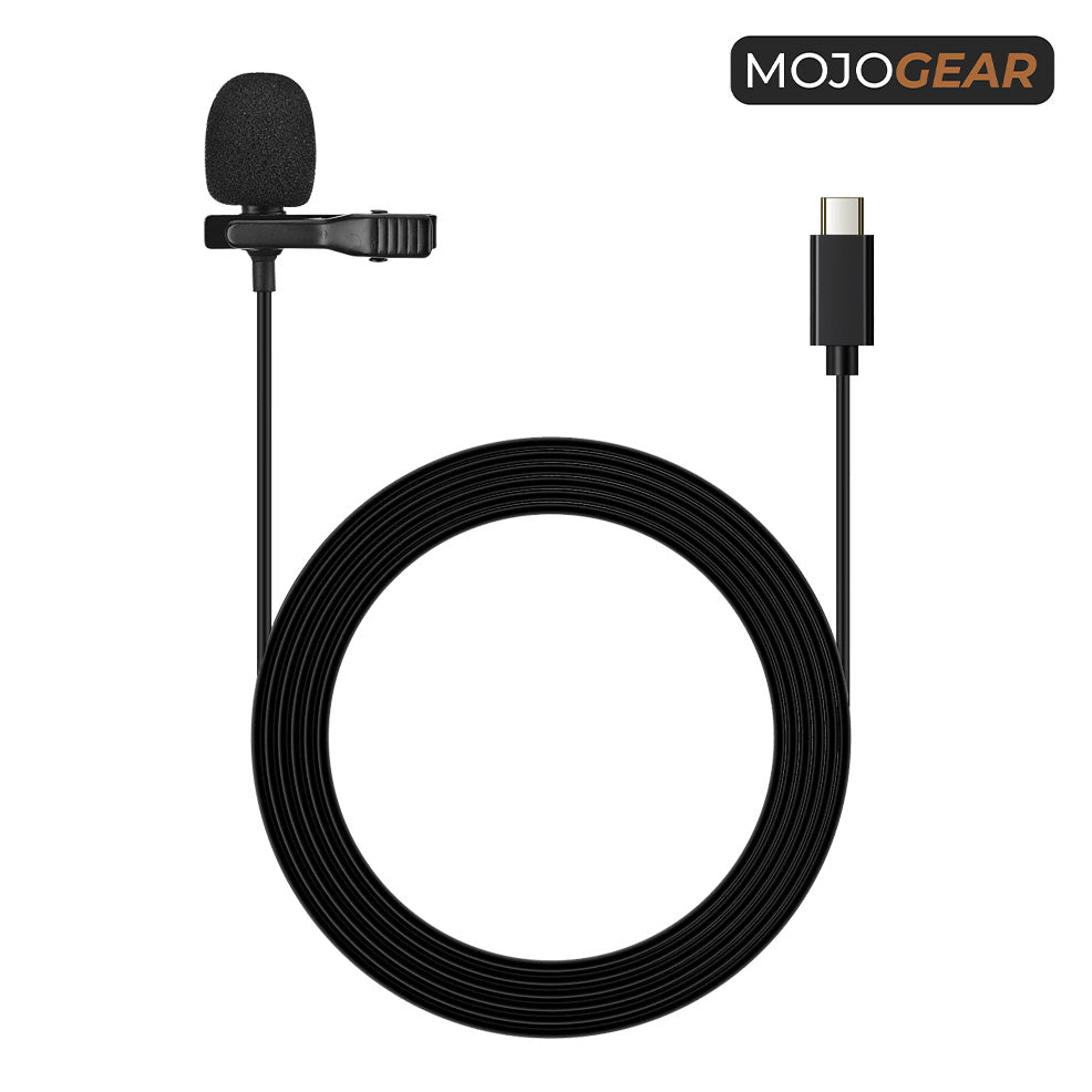 MOJOGEAR Pin microphone with USB-C connection - 3 meters