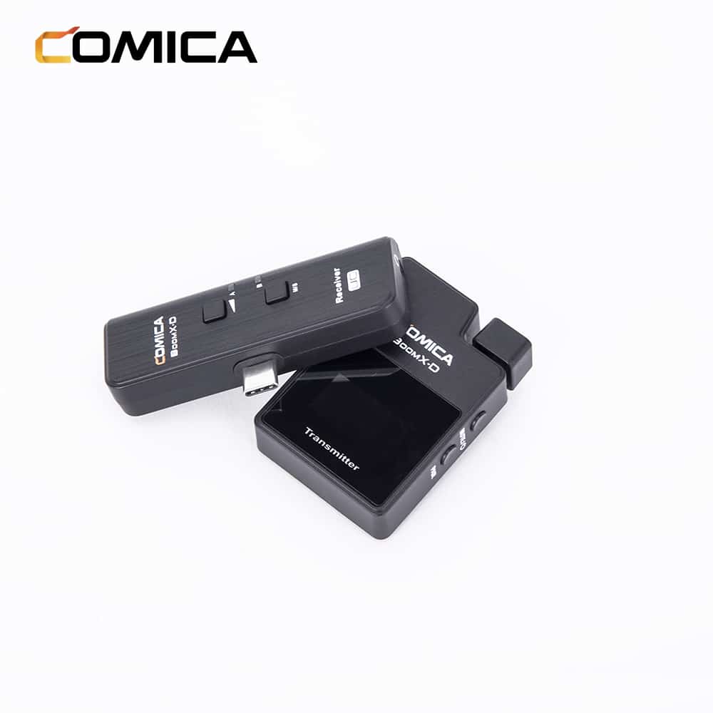 Comica BoomX-D UC1 wireless microphone set with 1 transmitter and USB-C receiver