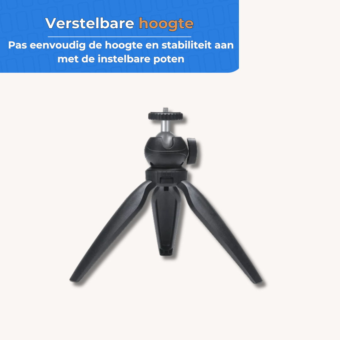 MOJOGEAR Mini Tripod Vlog KIT: Table Tripod & Magnetic Phone Holder