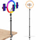 VIJIM K10 RGB Desktop Ring Light with Extendable Tripod and Table Clamp