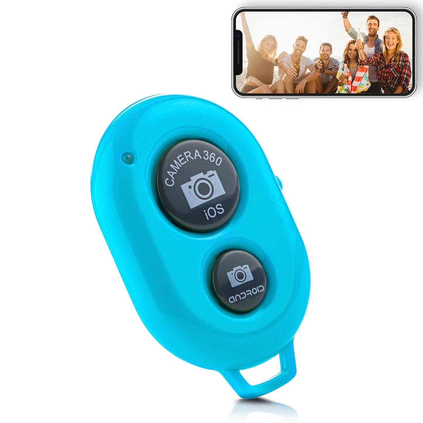 Bluetooth remote shutter afstandsbediening voor smartphone camera - verschillende kleuren - Bluetooth remotes