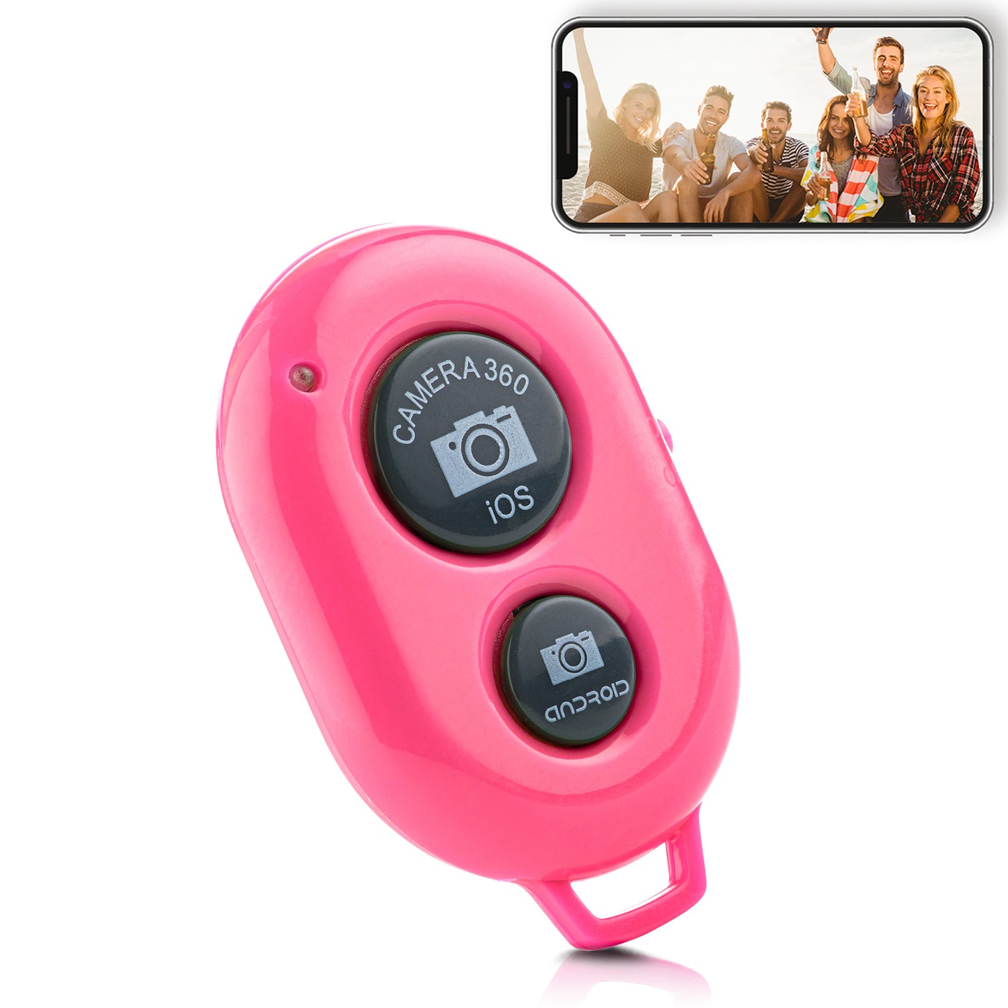 Bluetooth remote shutter for smartphone camera - various colours