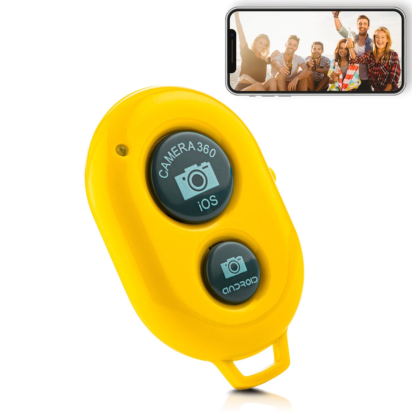 Bluetooth remote shutter afstandsbediening voor smartphone camera - verschillende kleuren - Bluetooth remotes