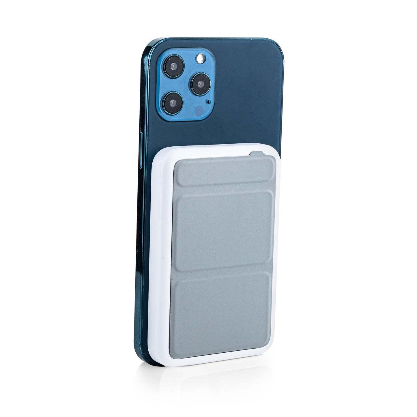 MOJOGEAR Wireless MagSafe powerbank 10.000 mAh - Magnetisch en Draadloos voor Android en iPhone - Met bureau-standaard - Zwart/Wit - Powerbanks