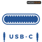 MOJOGEAR USB-C naar USB-C kabel 100W USB 3.1 Extra Sterk - Telefoonkabels