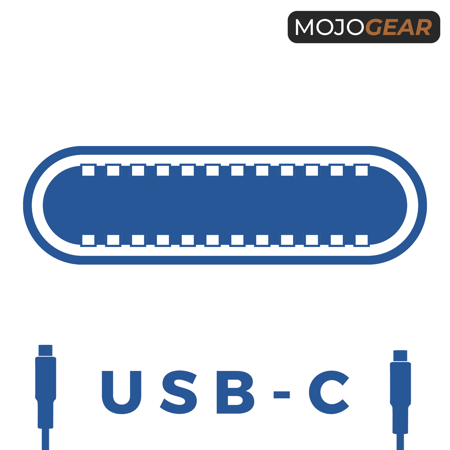 MOJOGEAR USB-C naar USB-C kabel 100W USB 3.1 Extra Sterk - Telefoonkabels