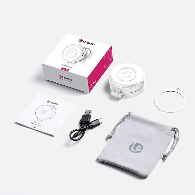 Ulanzi LM23 Smartphone Ring Light V2 met Magsafe - Wit - Videoverlichting