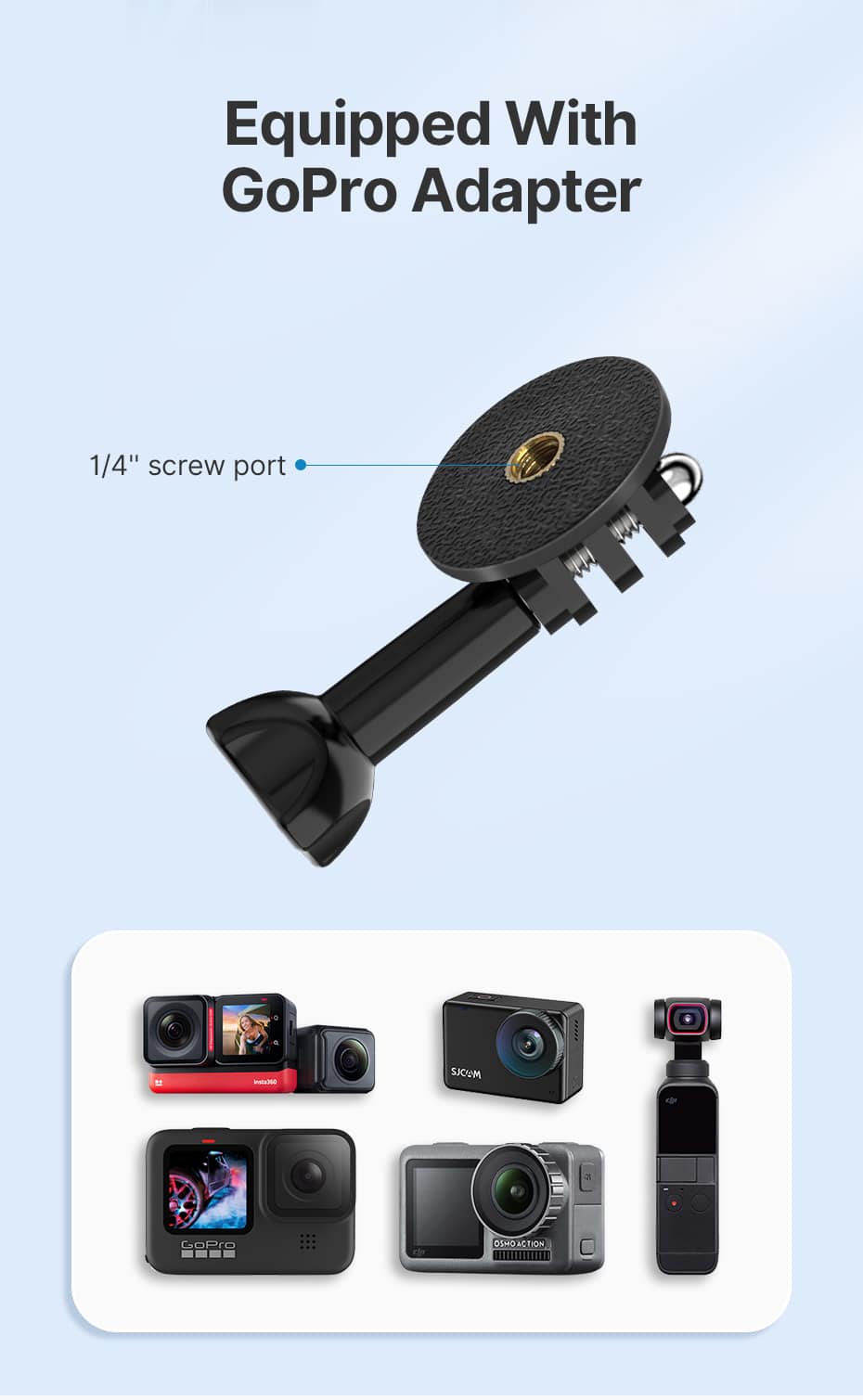 Ulanzi MP-5 Bicycle Mount voor smartphone en GoPro - GoPro Mounts