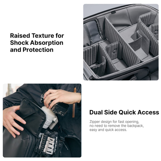 Ulanzi BP10 Camera Rugzak Hardshell 35 liter - Tassen