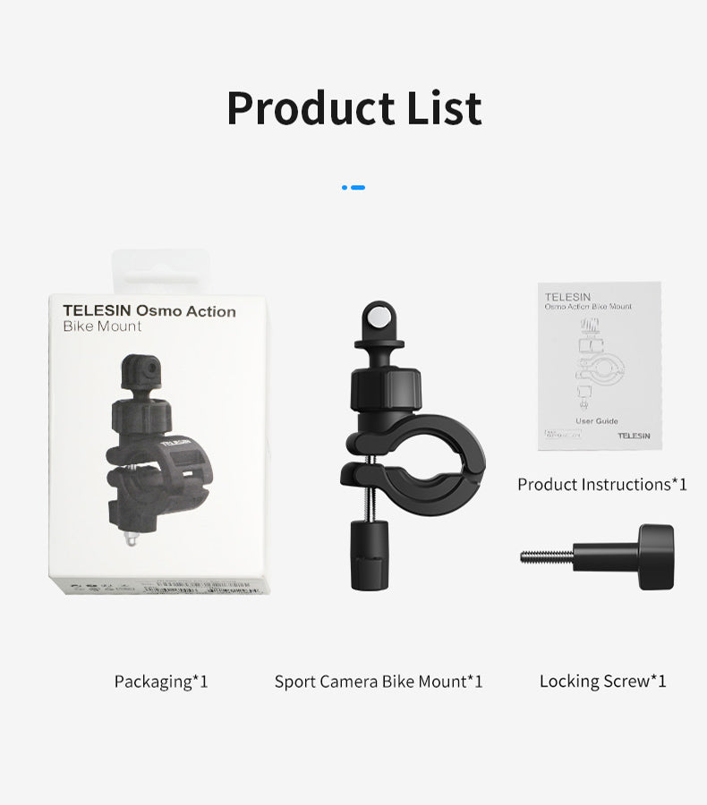 Telesin Cycling Mount voor Action Camera - GoPro Mounts