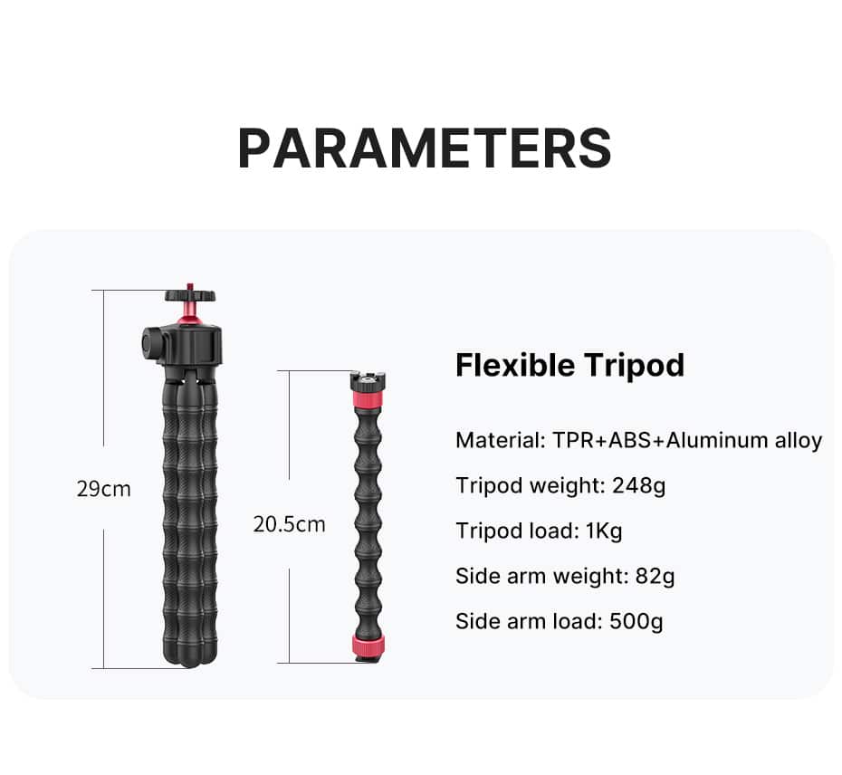 Ulanzi MT-52 Flexibel statief met 2 flexibele armen - Flexibele statieven