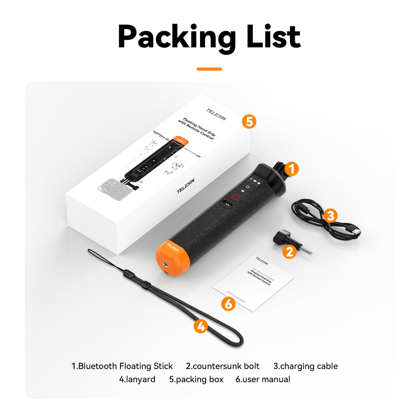 Telesin Onderwater Bobber met Remote voor GoPro - GoPro Onderwater-accessoires