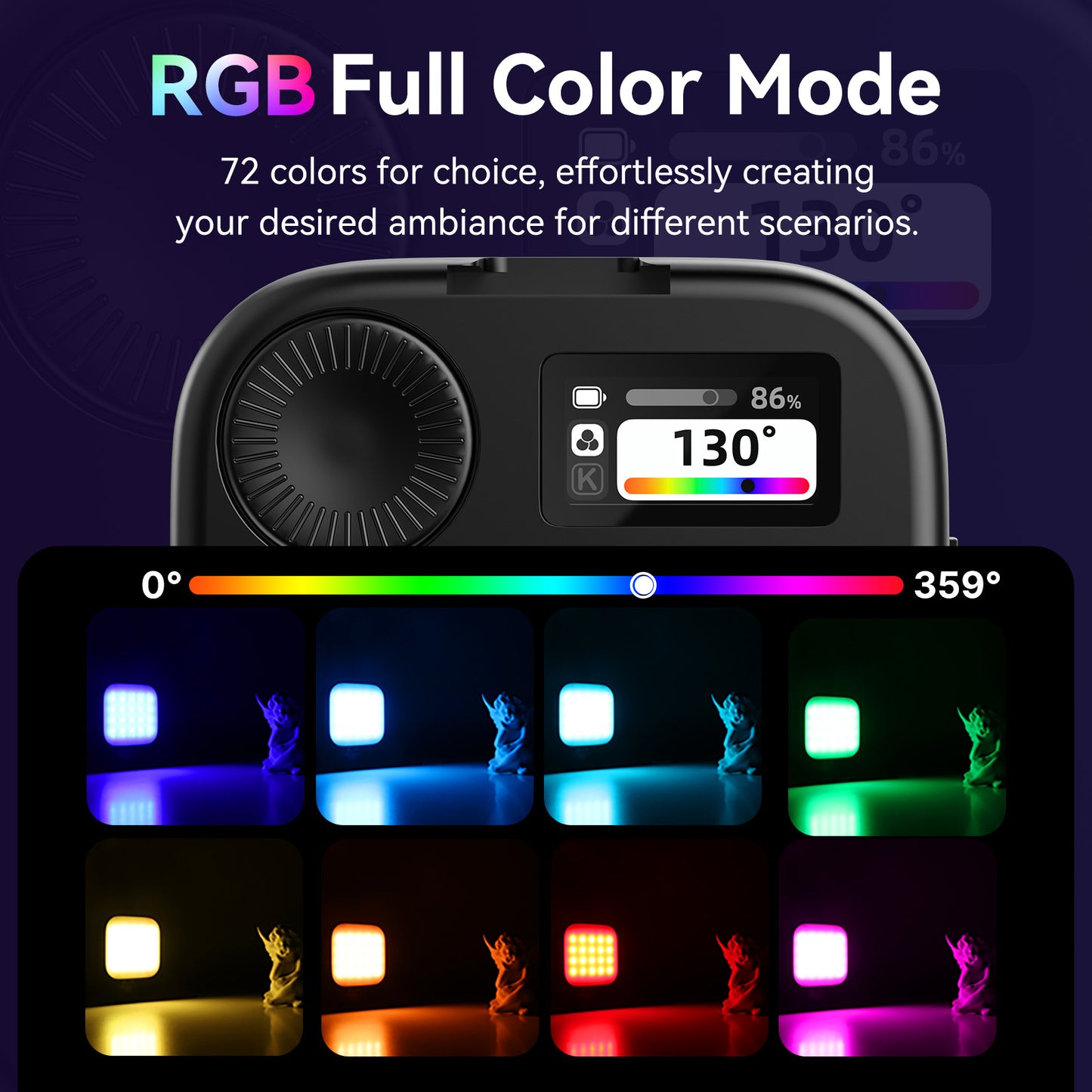 Ulanzi U60 RGB Videolamp - Cameralampen
