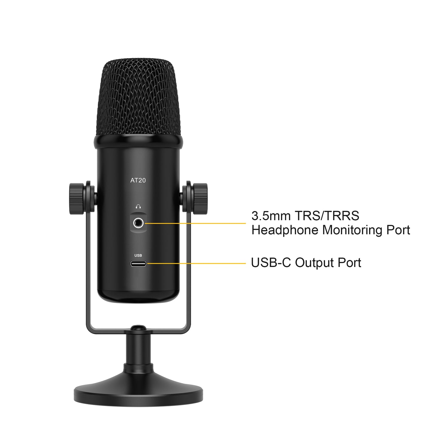 7RYMS AT20 Cardioid Condenser USB Microphone