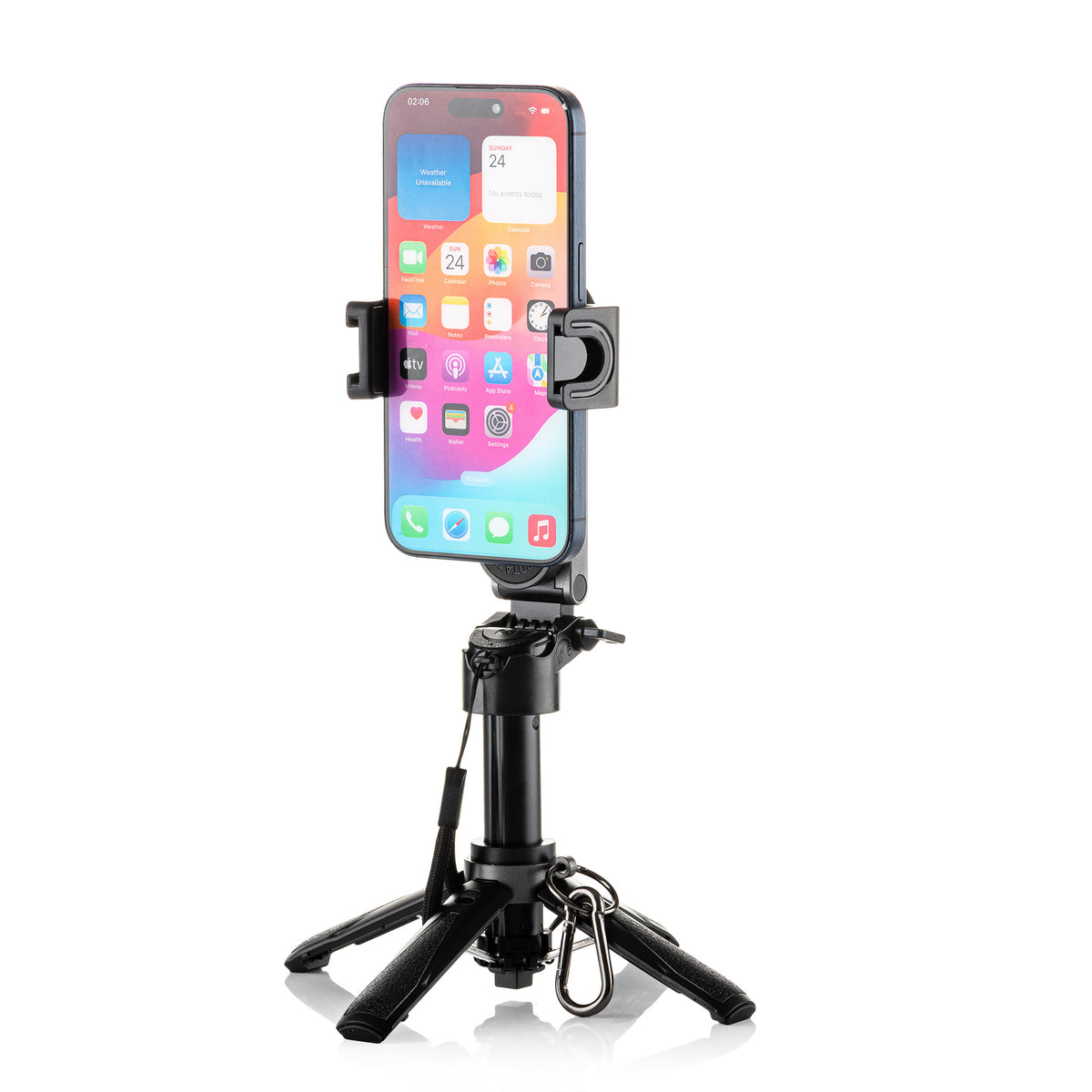 MOJOGEAR TS2 6-in-1 Mini Selfiestick Statief & Grip voor telefoon Magnetisch - Zwart - Statieven en toebehoren