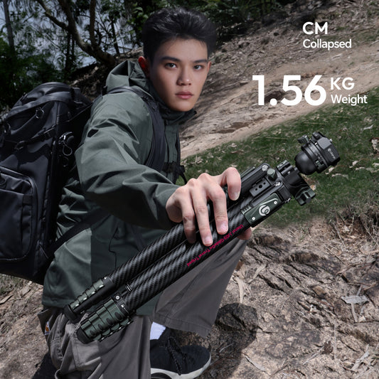 Ulanzi GlideGo JJ05 Photo Tripod Carbon met kantelbare arm - Grote statieven