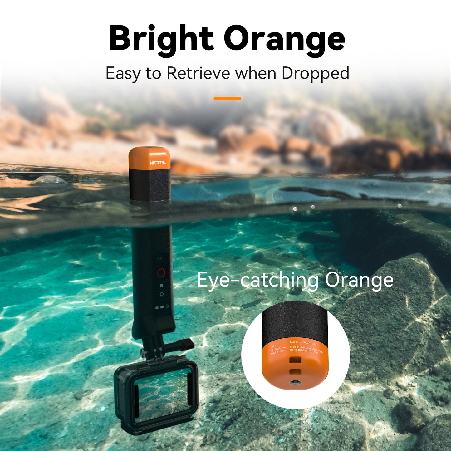 Telesin Onderwater Bobber met Remote voor GoPro - GoPro Onderwater-accessoires