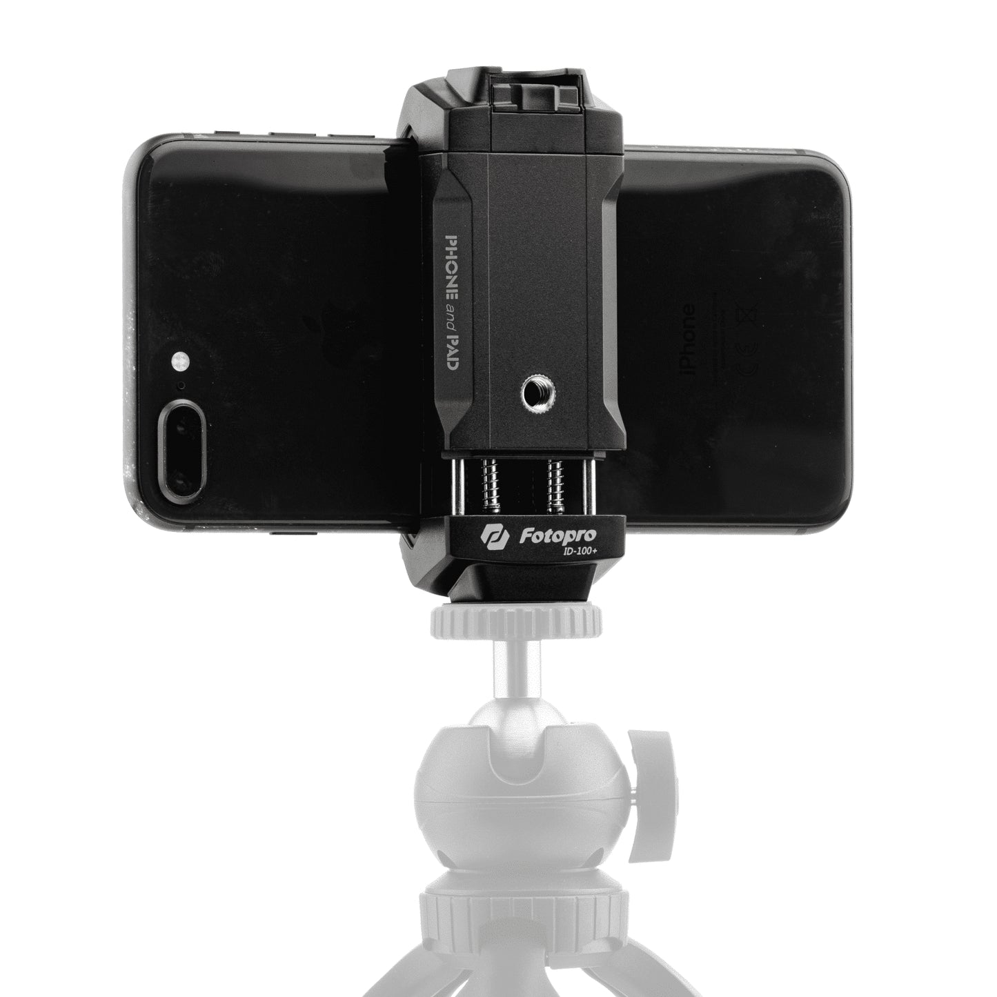 Fotopro Phone and Tablet holder with cold shoe mount ID-100+