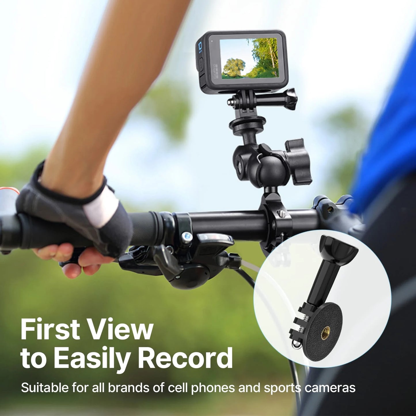 Ulanzi MP-5 Bicycle Mount voor smartphone en GoPro - GoPro Mounts