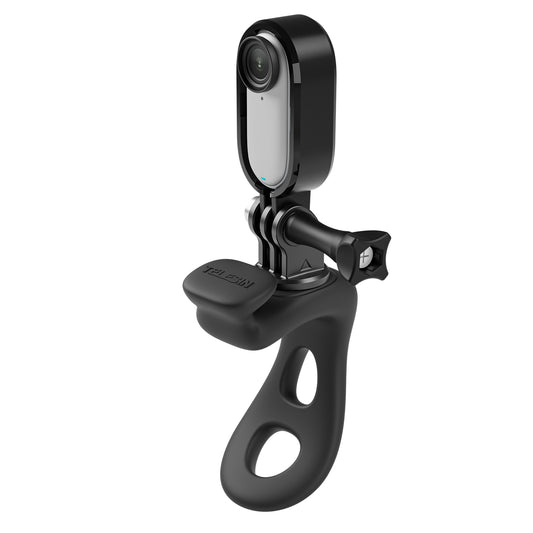 Telesin silicone buisklem met mount voor action camera - Zwart - GoPro Mounts